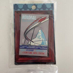 Disney 03/04 Disneyland Attraction Poster LE Pin Monorail Disney Hotel Station